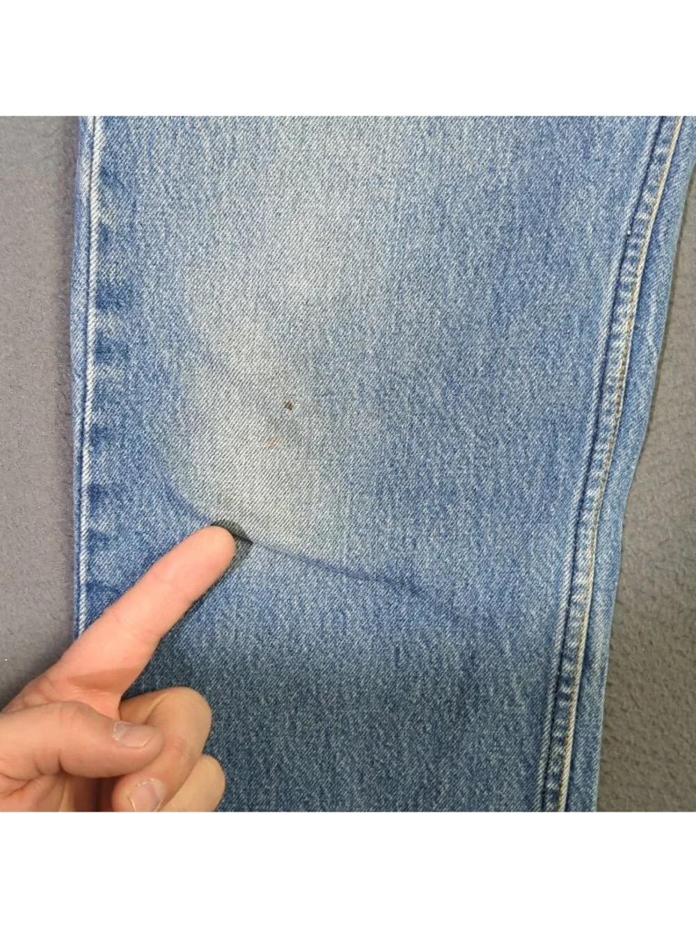 Levi's Vtg Jeans Mens 36x36 Fits 33x31 Blue 501 Straight Button Fly USA Made 90s